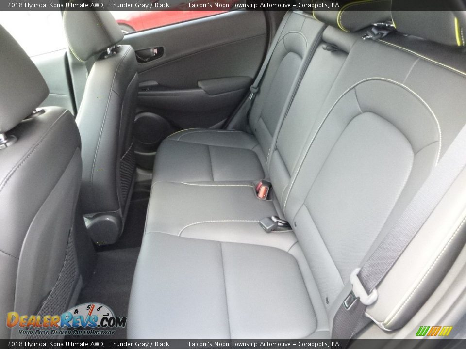 Rear Seat of 2018 Hyundai Kona Ultimate AWD Photo #8