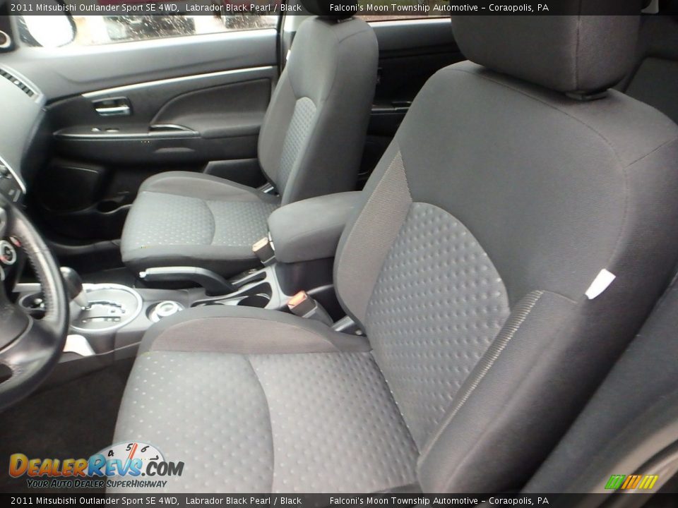 2011 Mitsubishi Outlander Sport SE 4WD Labrador Black Pearl / Black Photo #16