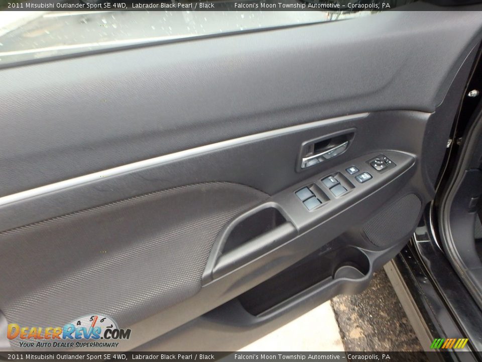 2011 Mitsubishi Outlander Sport SE 4WD Labrador Black Pearl / Black Photo #20