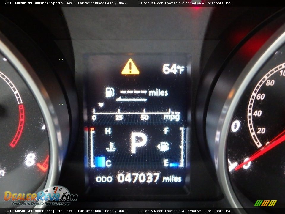 2011 Mitsubishi Outlander Sport SE 4WD Labrador Black Pearl / Black Photo #25