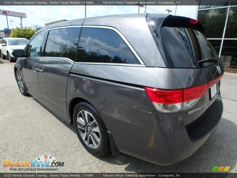 2015 Honda Odyssey Touring Smoky Topaz Metallic / Truffle Photo #3