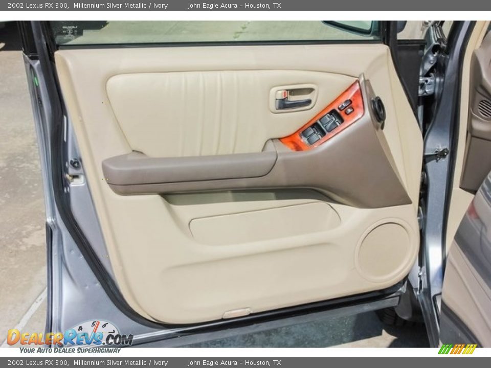 2002 Lexus RX 300 Millennium Silver Metallic / Ivory Photo #14