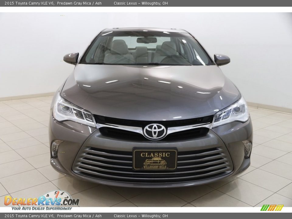 2015 Toyota Camry XLE V6 Predawn Gray Mica / Ash Photo #2