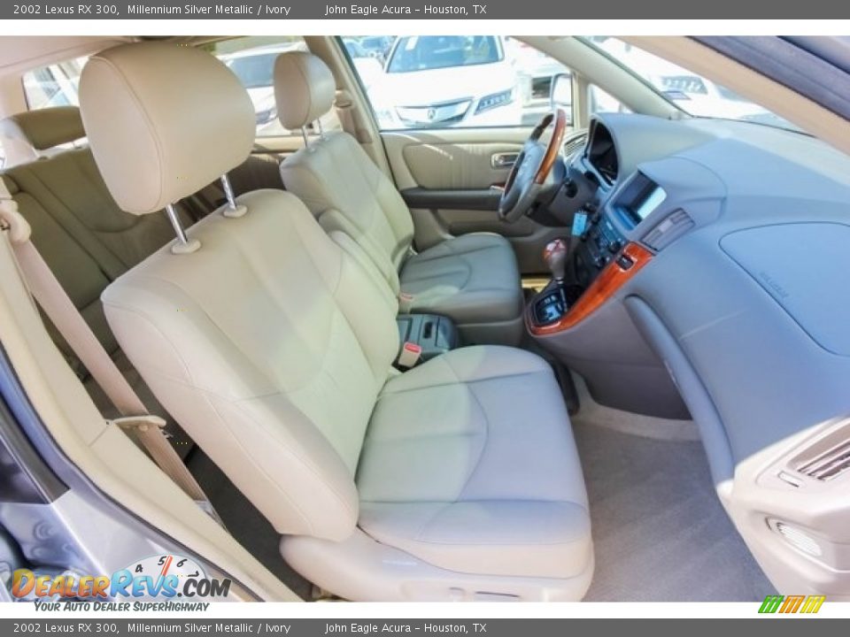 2002 Lexus RX 300 Millennium Silver Metallic / Ivory Photo #25