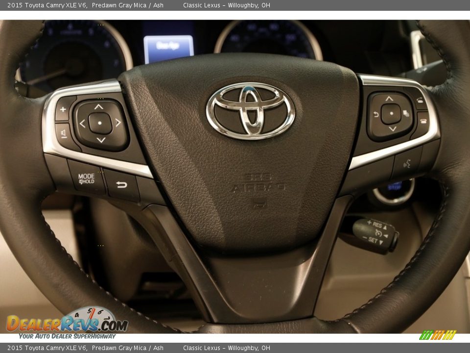 2015 Toyota Camry XLE V6 Predawn Gray Mica / Ash Photo #6