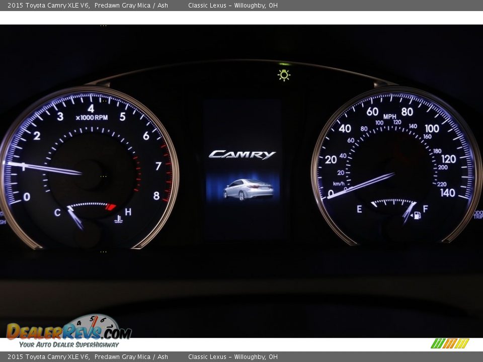 2015 Toyota Camry XLE V6 Predawn Gray Mica / Ash Photo #7
