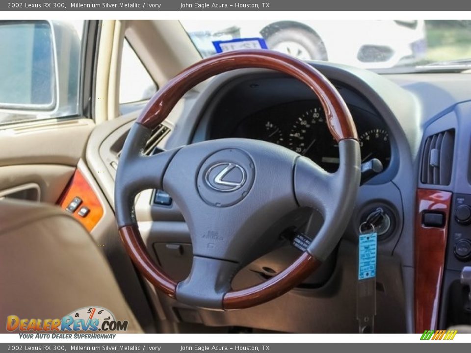 2002 Lexus RX 300 Millennium Silver Metallic / Ivory Photo #29