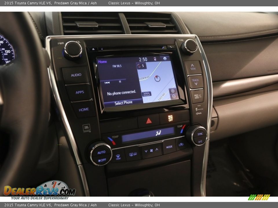 2015 Toyota Camry XLE V6 Predawn Gray Mica / Ash Photo #9