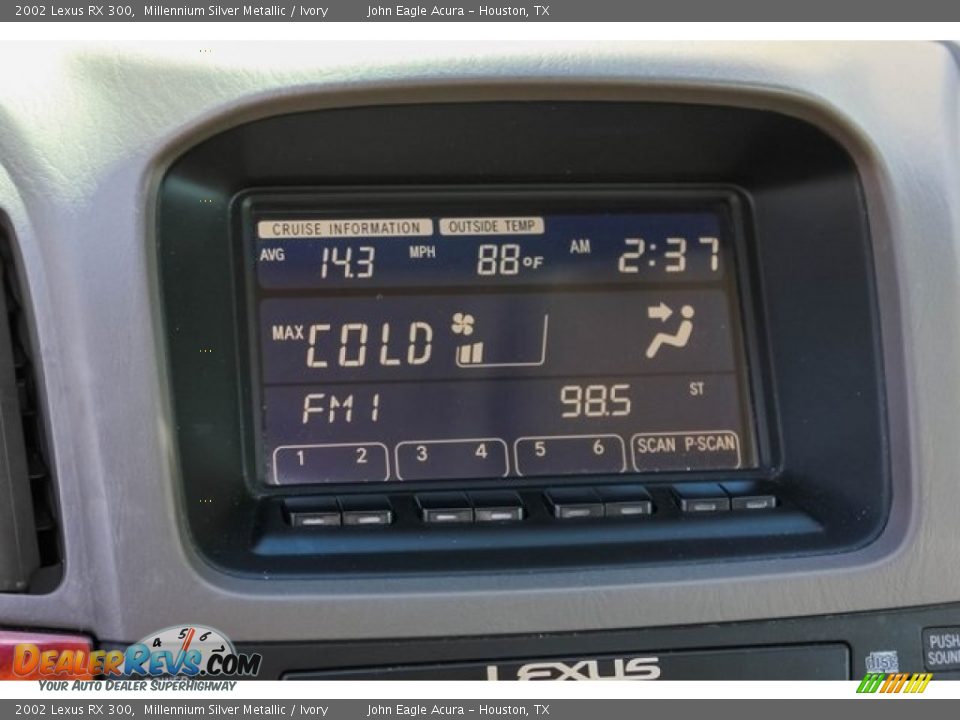 2002 Lexus RX 300 Millennium Silver Metallic / Ivory Photo #31