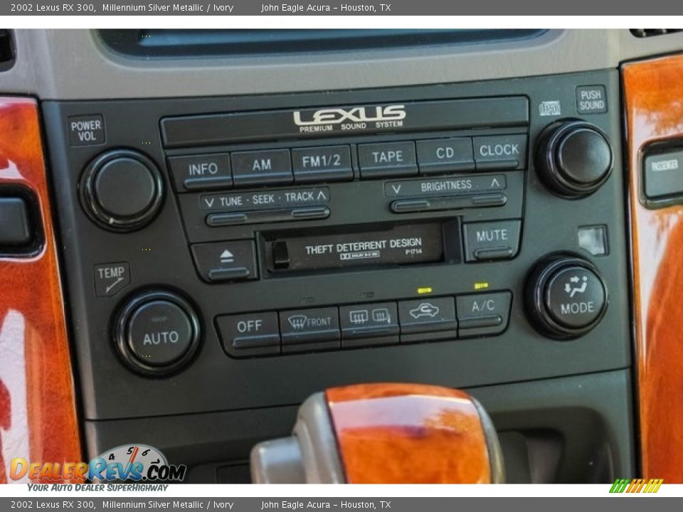 2002 Lexus RX 300 Millennium Silver Metallic / Ivory Photo #32