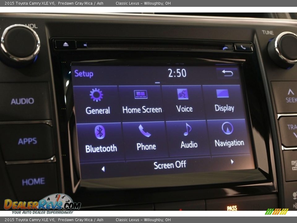 2015 Toyota Camry XLE V6 Predawn Gray Mica / Ash Photo #11