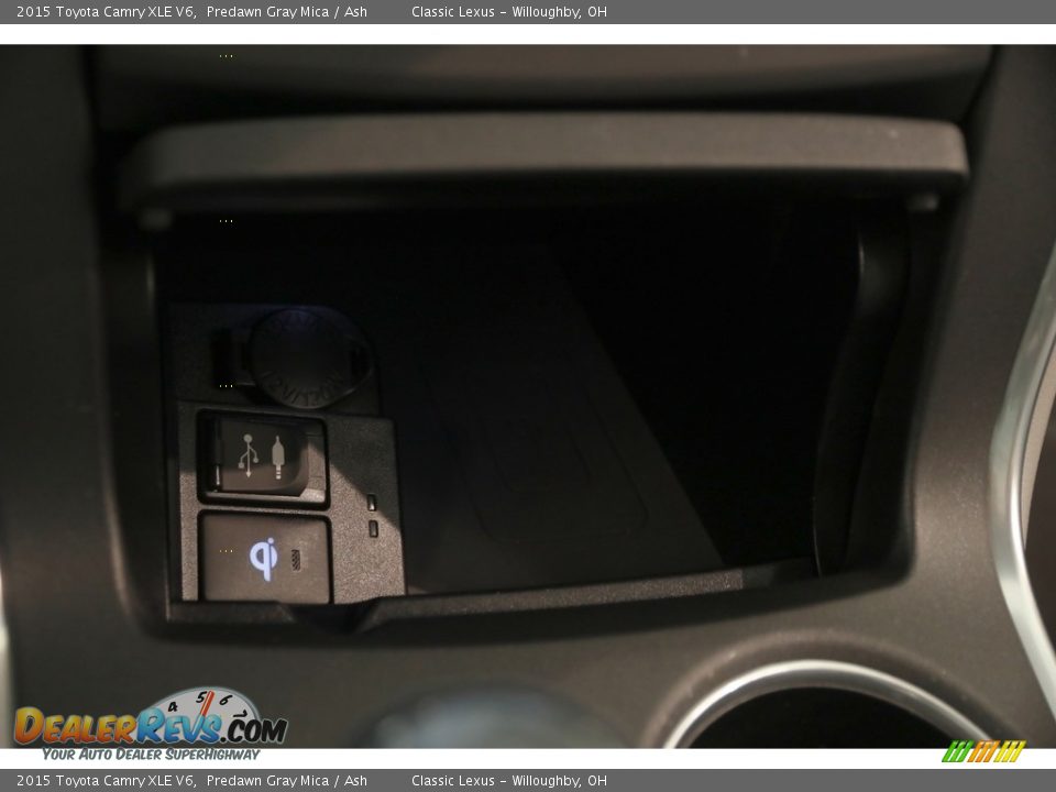 2015 Toyota Camry XLE V6 Predawn Gray Mica / Ash Photo #14