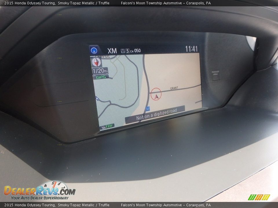 2015 Honda Odyssey Touring Smoky Topaz Metallic / Truffle Photo #21