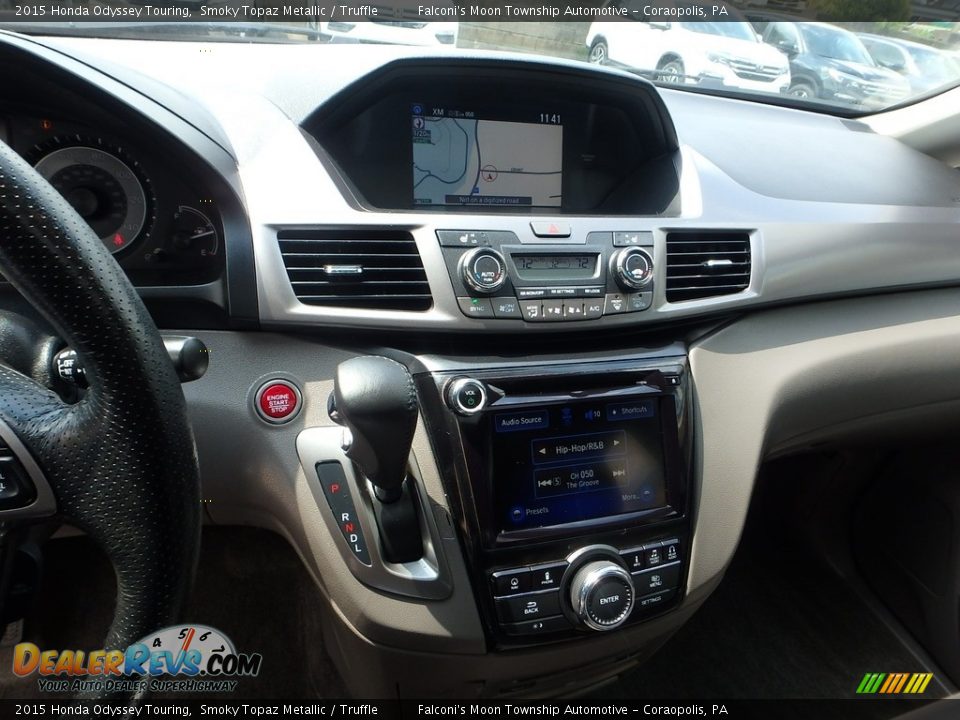 2015 Honda Odyssey Touring Smoky Topaz Metallic / Truffle Photo #22