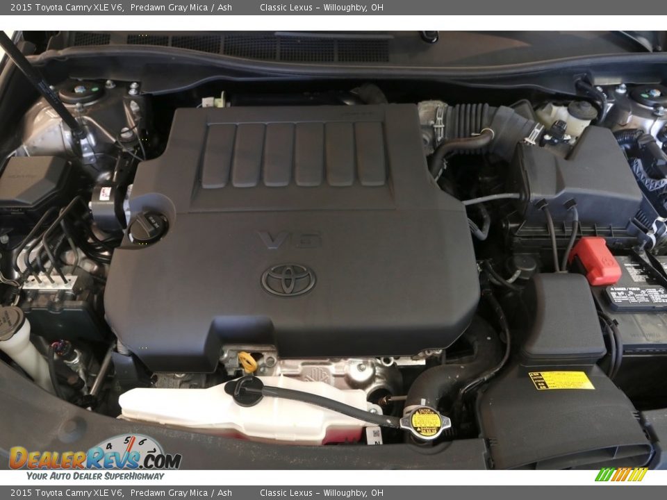 2015 Toyota Camry XLE V6 Predawn Gray Mica / Ash Photo #22