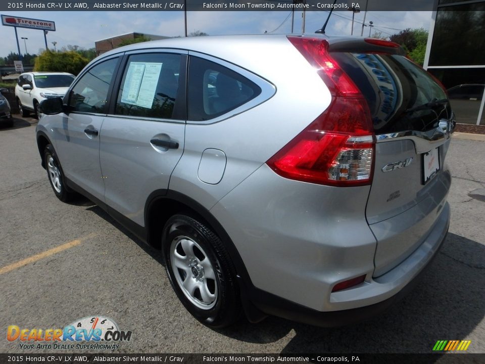 2015 Honda CR-V LX AWD Alabaster Silver Metallic / Gray Photo #3