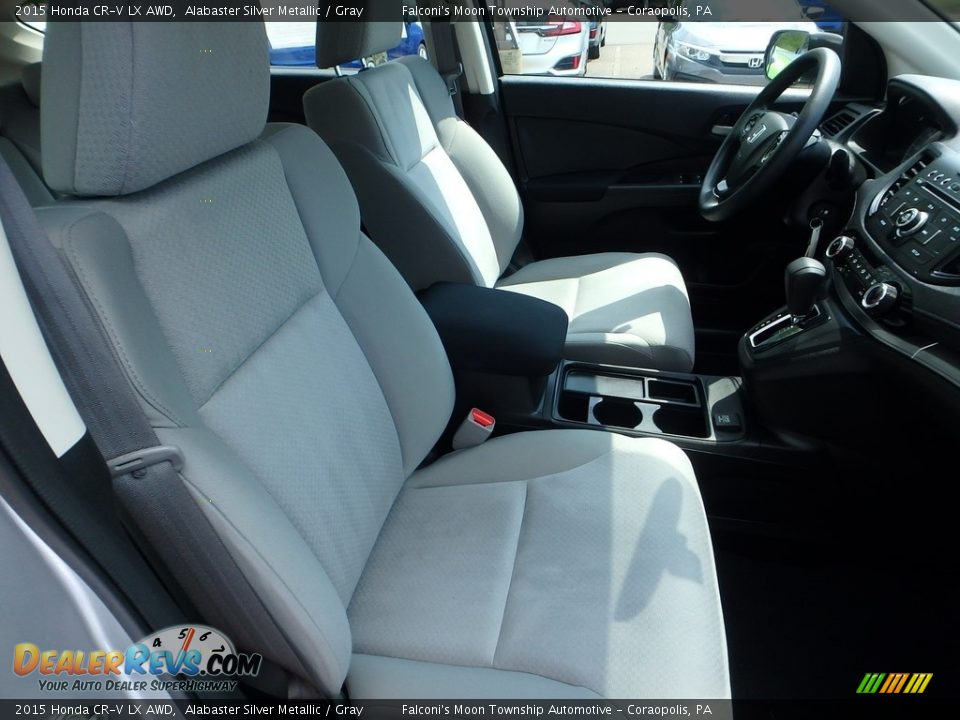 2015 Honda CR-V LX AWD Alabaster Silver Metallic / Gray Photo #11