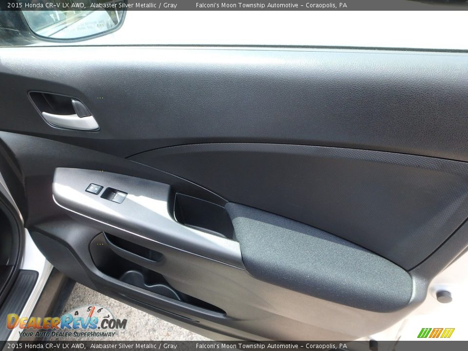 2015 Honda CR-V LX AWD Alabaster Silver Metallic / Gray Photo #13