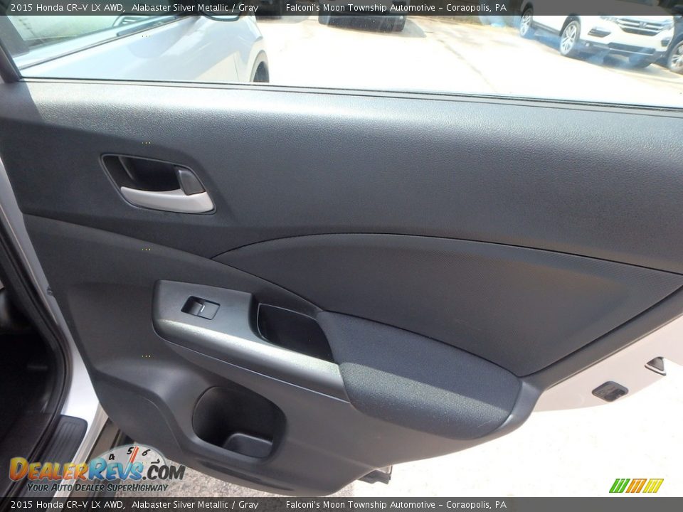 2015 Honda CR-V LX AWD Alabaster Silver Metallic / Gray Photo #15