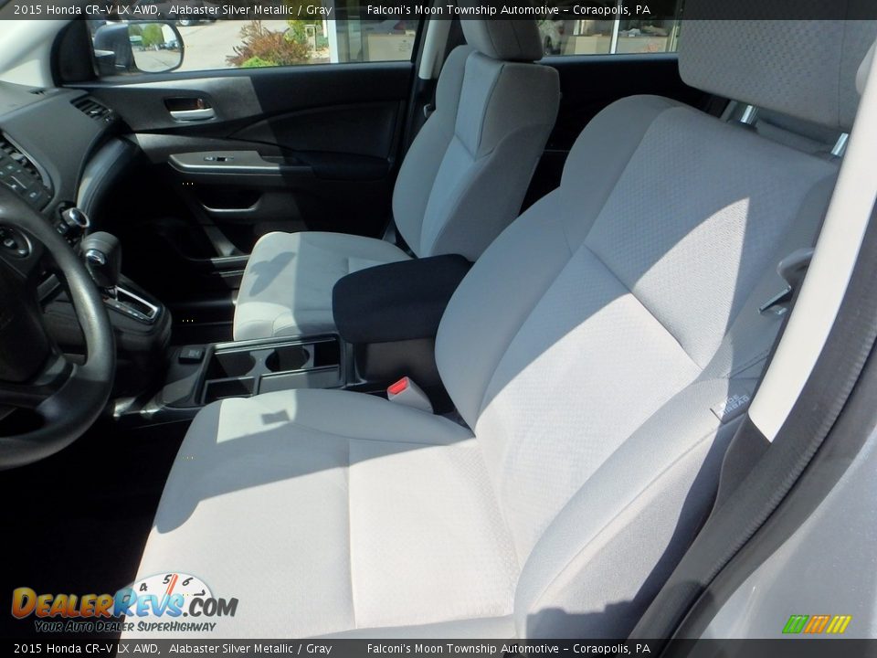 2015 Honda CR-V LX AWD Alabaster Silver Metallic / Gray Photo #16