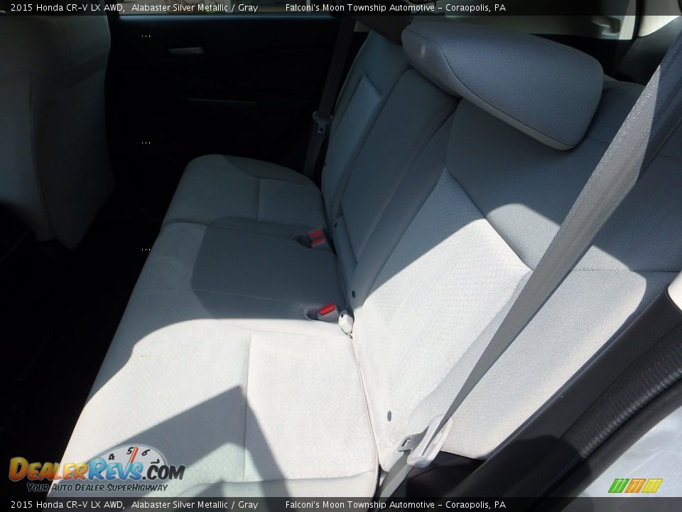 2015 Honda CR-V LX AWD Alabaster Silver Metallic / Gray Photo #17