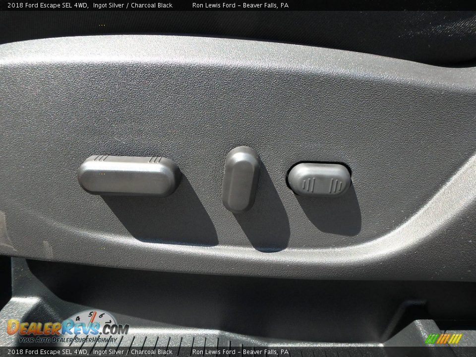 2018 Ford Escape SEL 4WD Ingot Silver / Charcoal Black Photo #16