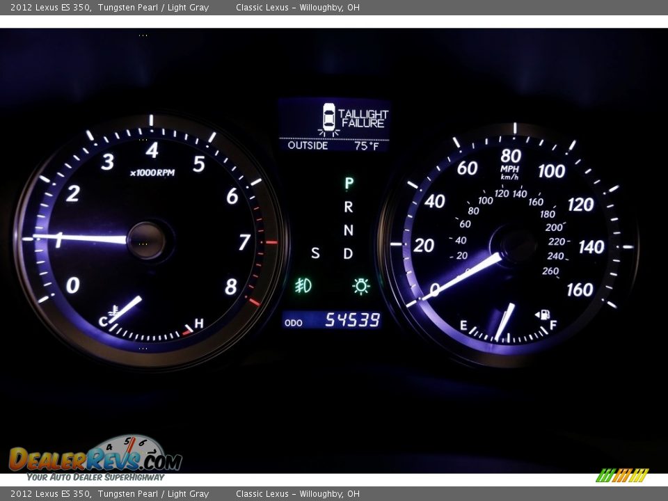 2012 Lexus ES 350 Tungsten Pearl / Light Gray Photo #8