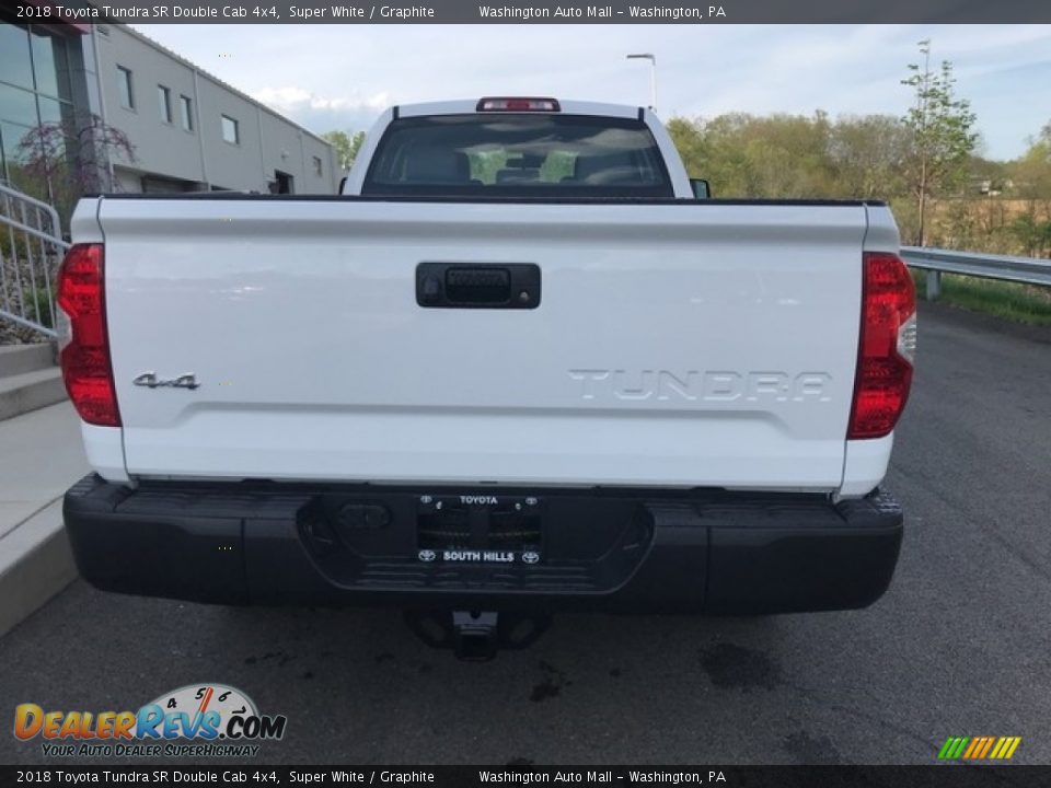 2018 Toyota Tundra SR Double Cab 4x4 Super White / Graphite Photo #3