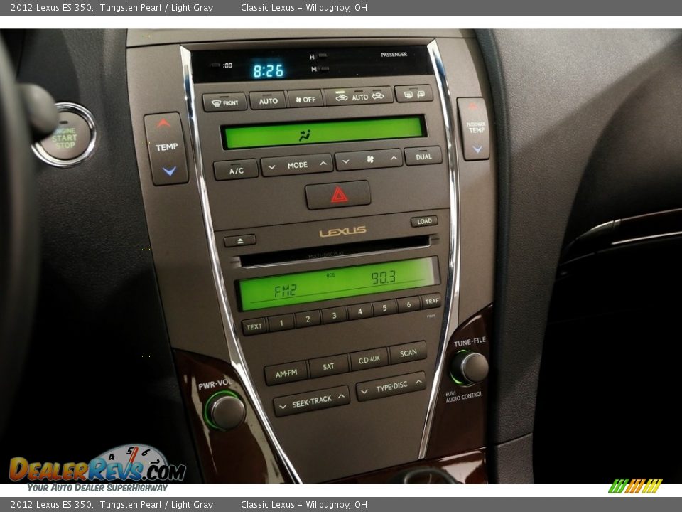 2012 Lexus ES 350 Tungsten Pearl / Light Gray Photo #9