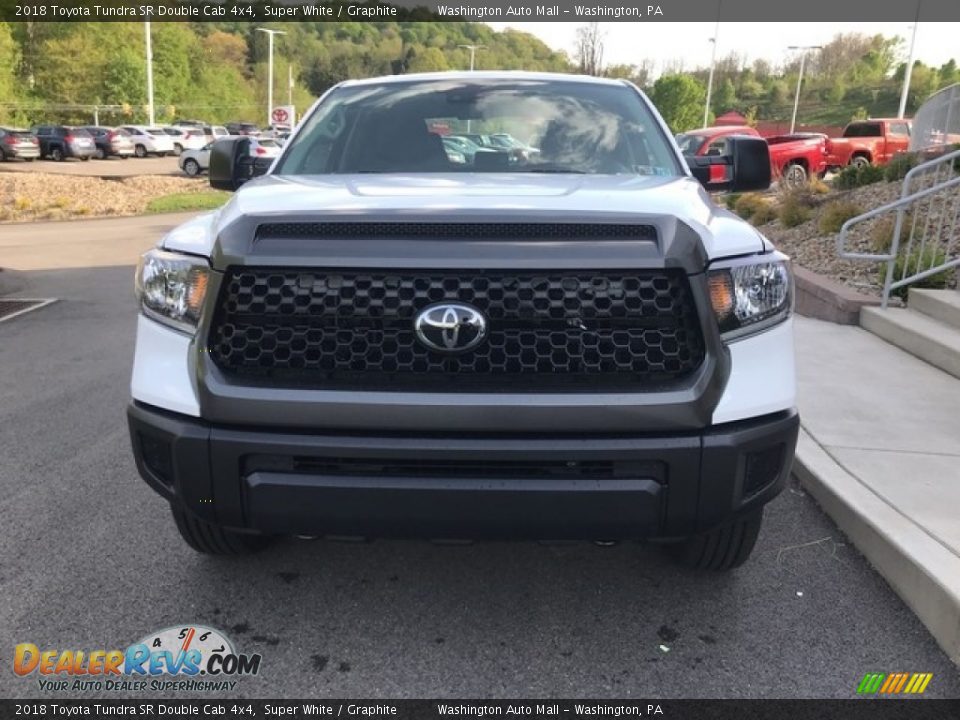 2018 Toyota Tundra SR Double Cab 4x4 Super White / Graphite Photo #6