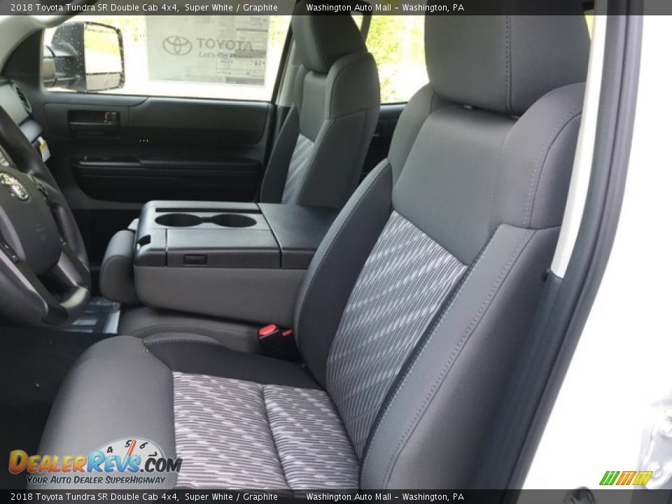 2018 Toyota Tundra SR Double Cab 4x4 Super White / Graphite Photo #9