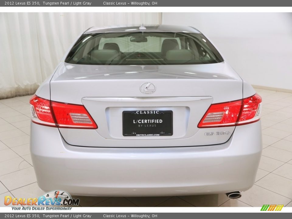 2012 Lexus ES 350 Tungsten Pearl / Light Gray Photo #16