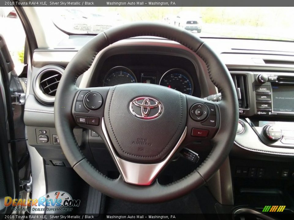 2018 Toyota RAV4 XLE Silver Sky Metallic / Black Photo #10