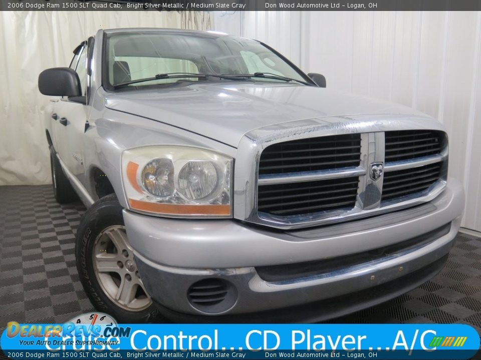 2006 Dodge Ram 1500 SLT Quad Cab Bright Silver Metallic / Medium Slate Gray Photo #1