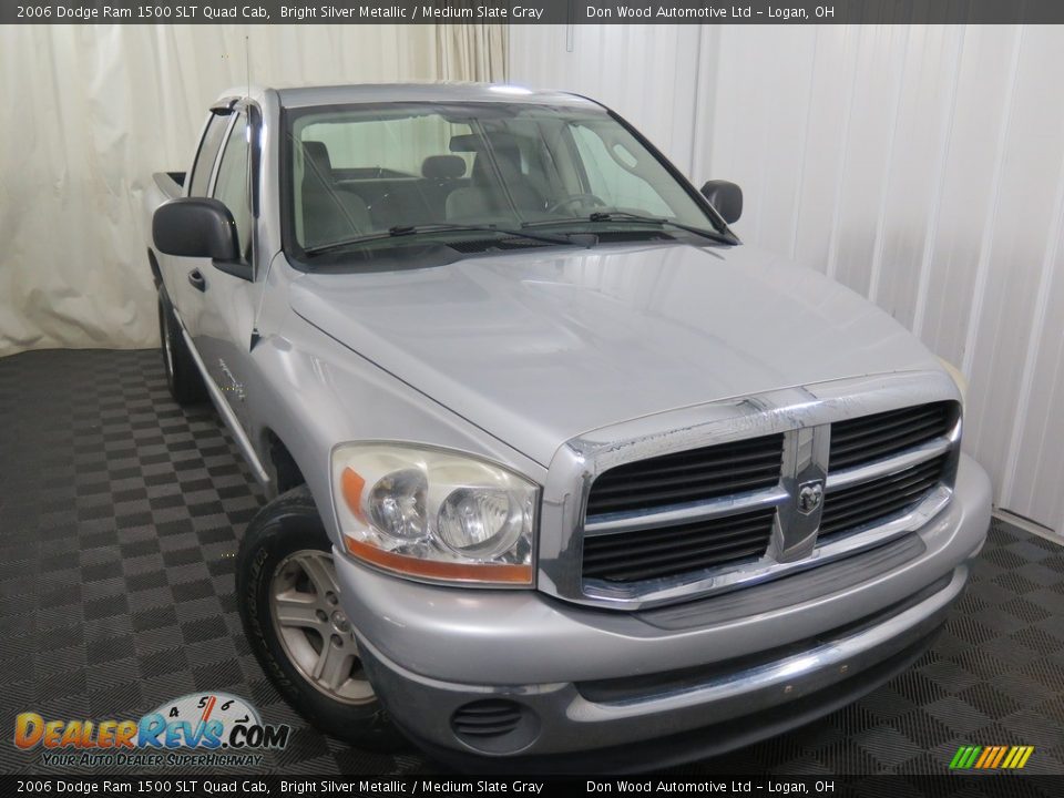 2006 Dodge Ram 1500 SLT Quad Cab Bright Silver Metallic / Medium Slate Gray Photo #2