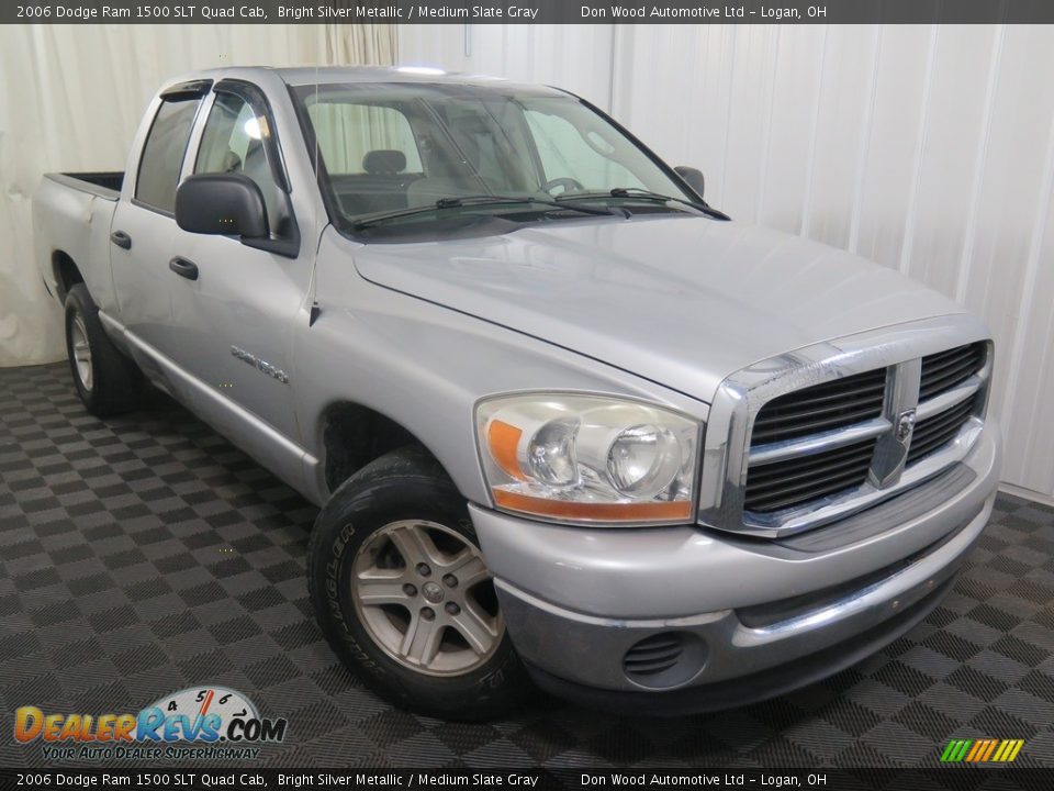 2006 Dodge Ram 1500 SLT Quad Cab Bright Silver Metallic / Medium Slate Gray Photo #3