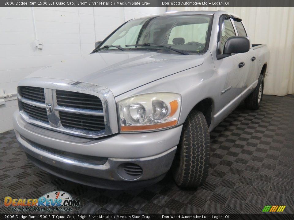 2006 Dodge Ram 1500 SLT Quad Cab Bright Silver Metallic / Medium Slate Gray Photo #5