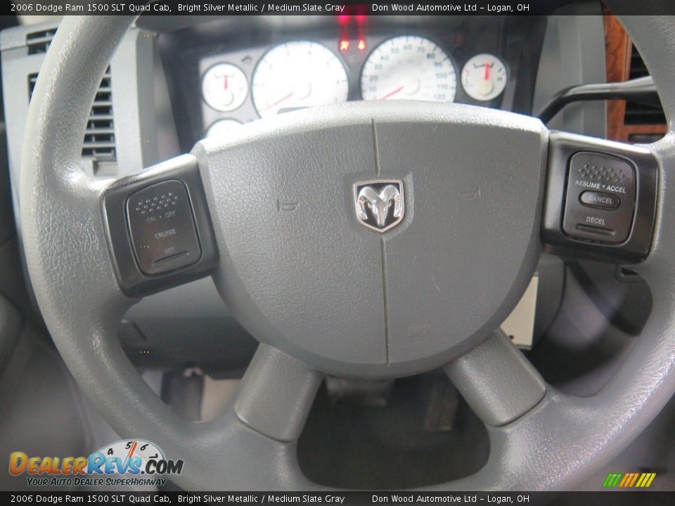 2006 Dodge Ram 1500 SLT Quad Cab Bright Silver Metallic / Medium Slate Gray Photo #10