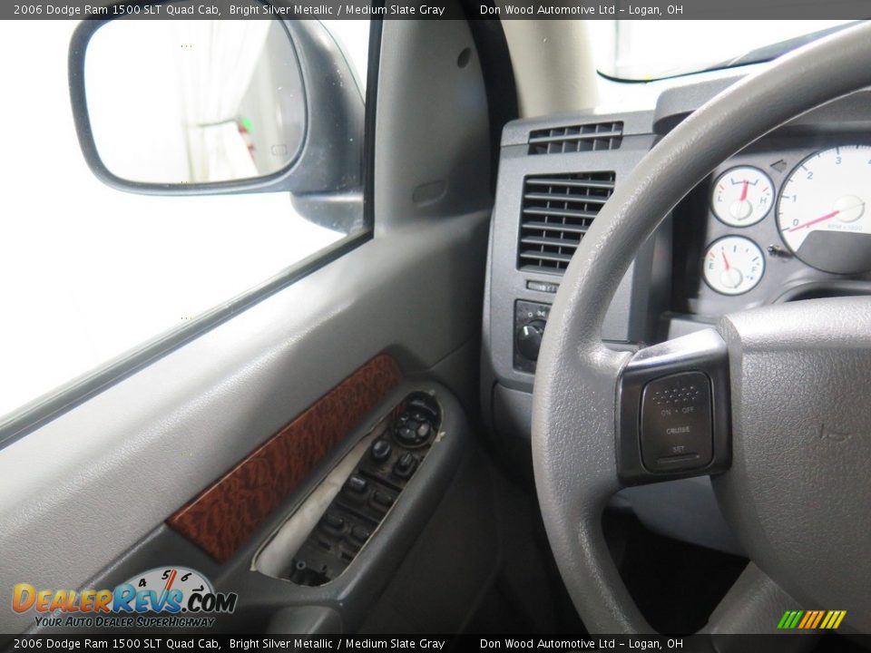 2006 Dodge Ram 1500 SLT Quad Cab Bright Silver Metallic / Medium Slate Gray Photo #11