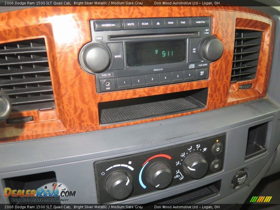 2006 Dodge Ram 1500 SLT Quad Cab Bright Silver Metallic / Medium Slate Gray Photo #15