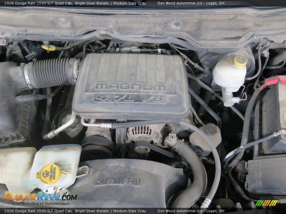 2006 Dodge Ram 1500 SLT Quad Cab Bright Silver Metallic / Medium Slate Gray Photo #23