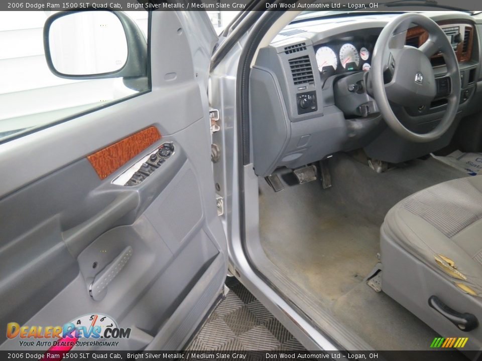 2006 Dodge Ram 1500 SLT Quad Cab Bright Silver Metallic / Medium Slate Gray Photo #24