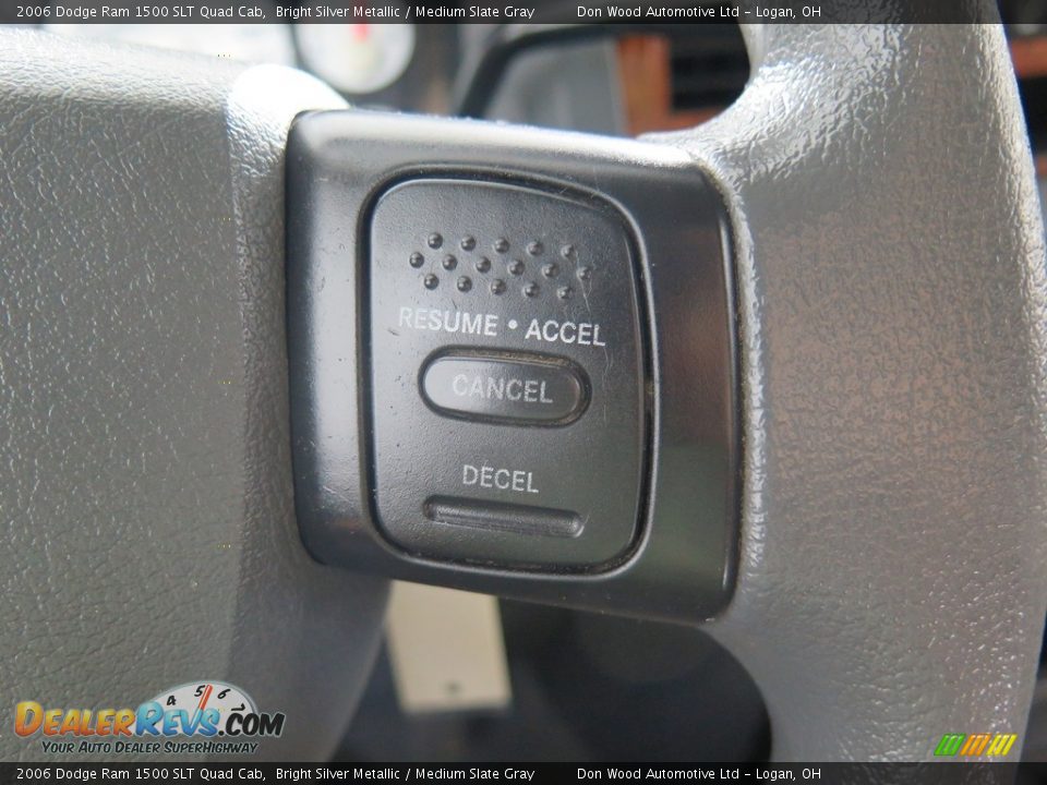 2006 Dodge Ram 1500 SLT Quad Cab Bright Silver Metallic / Medium Slate Gray Photo #30