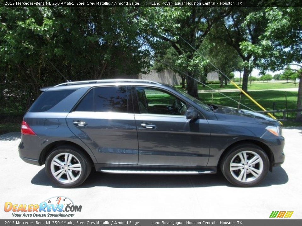 2013 Mercedes-Benz ML 350 4Matic Steel Grey Metallic / Almond Beige Photo #6