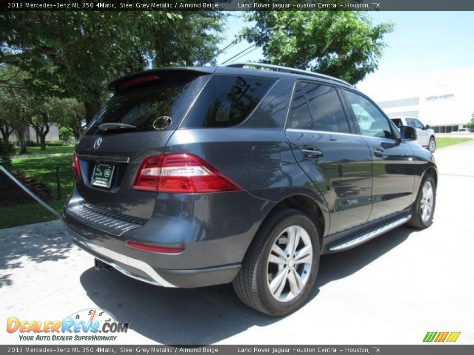 2013 Mercedes-Benz ML 350 4Matic Steel Grey Metallic / Almond Beige Photo #7