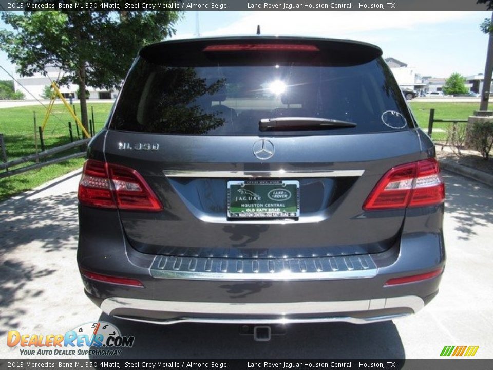 2013 Mercedes-Benz ML 350 4Matic Steel Grey Metallic / Almond Beige Photo #8