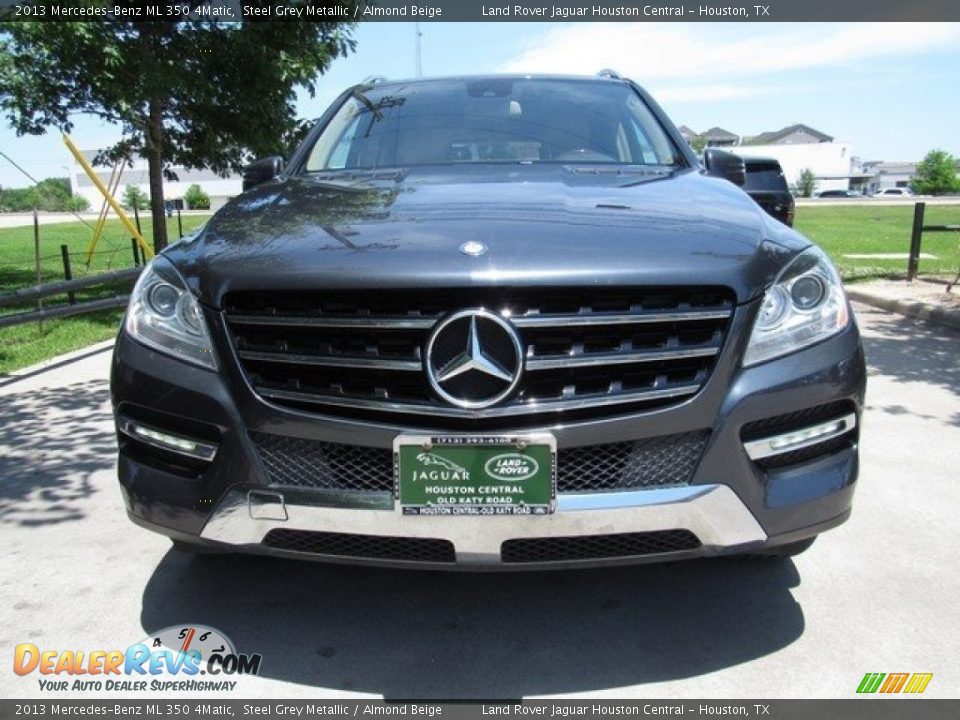 2013 Mercedes-Benz ML 350 4Matic Steel Grey Metallic / Almond Beige Photo #9