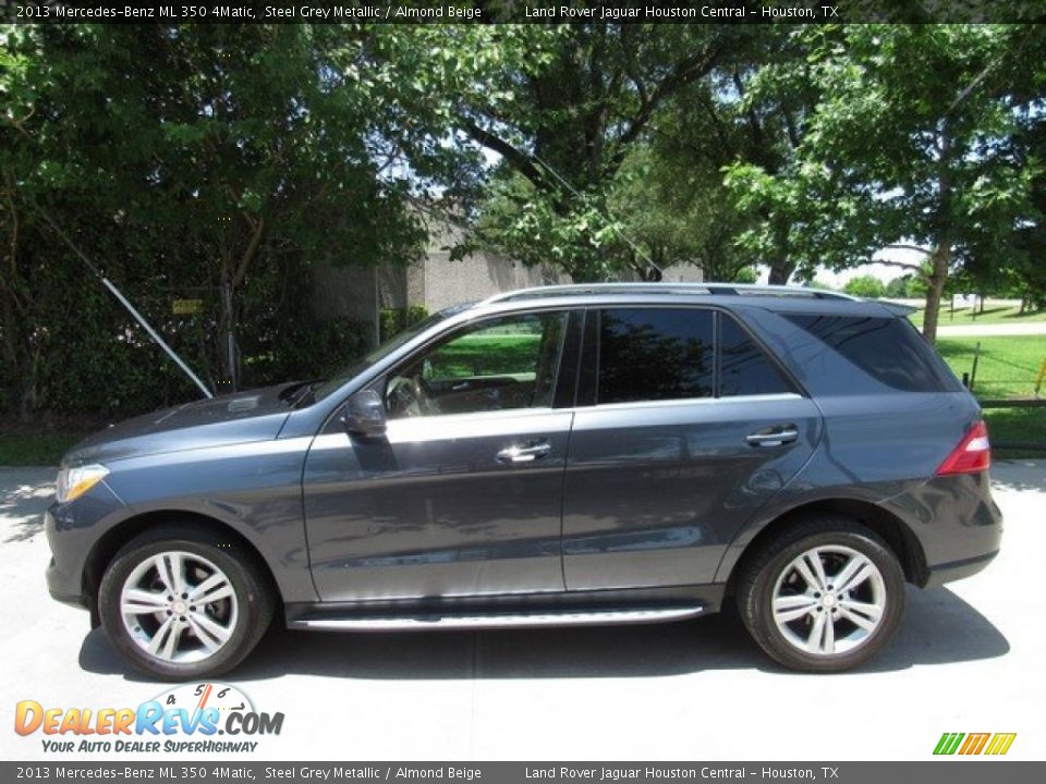 2013 Mercedes-Benz ML 350 4Matic Steel Grey Metallic / Almond Beige Photo #11