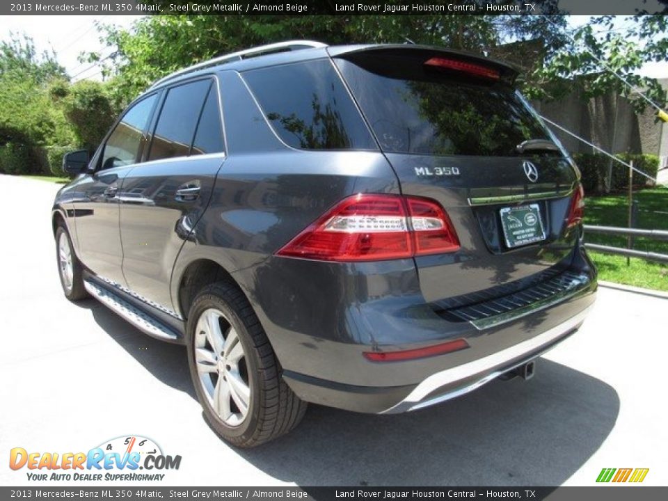 2013 Mercedes-Benz ML 350 4Matic Steel Grey Metallic / Almond Beige Photo #12