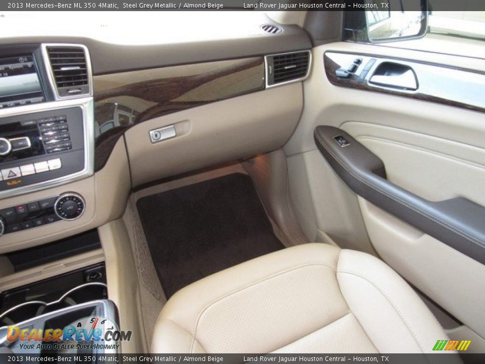 2013 Mercedes-Benz ML 350 4Matic Steel Grey Metallic / Almond Beige Photo #15